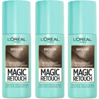 L'Oréal L’Oréal Paris Magic Retouch Medium Brown Root Concealer Spray Trio Bundle