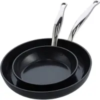 Greenpan Barcelona Pro 24+28cm Frying Pans Set Argenté