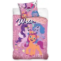 Tinisu Carbotex Coton literie 140x200 Pony Pony rose taie d'oreiller 70x90 C24