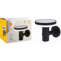 Shell Lampe LED solaire à détecteur de mouvement, noir