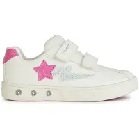 Geox Filles Baskets J458WA 000BC C0563 Couleur : Blanc Taille : 35
