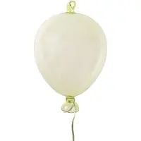 Clayre & Eef Pendentif décoratif Ballon Ø 7x14 cm Vert Verre