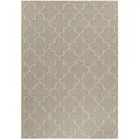 Ayyildiz Hali Ayyildiz | Tapis d'extérieur Patara - 120 cm x 170 cm - Beige - Durable et Élégant - Motif Trèfle