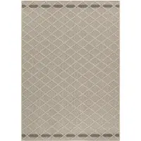 Ayyildiz Hali Ayyildiz | Tapis d'extérieur Patara - 80 cm x 150 cm - Beige - Résistant et Élégant - Oeko-Tex
