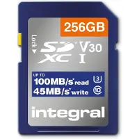 Integral Carte SDXC intégrale 256 Go U3 V30