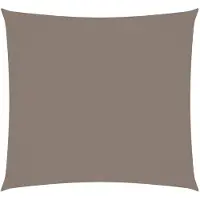 vidaXL Voile d'ombrage Oxford Tissu Carré 4x4 m Taupe