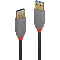 Lindy 0.5m USB 3.2 Type A Cable, 5Gbps, Anthra Line