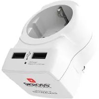 Skross EUROPE TO US TRAVEL ADAPTER AND USB CHARGER