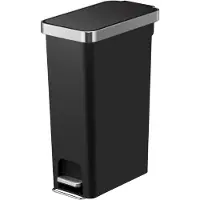 EKO - Hana Slim pedal bin 40 litres - Plastique - Noir
