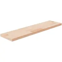 vidaXL Panneau d'étagère 80x20x2,5 cm Bois de chêne massif non traité