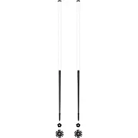Les batons d'Alain - Bâtons de ski de randonnée - Neige - Taille 125 cm - Blanc