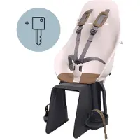 Urban iKi Siège enfant sur porte-bagages vélo avec adaptateur rose marron verrouillable TaKe