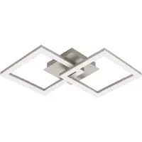 Eglo Plafonnier à LED, 52,5 x 31 x 6,5 cm, blanc chaud
