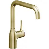 SYSTEMCERAM KeraDomo Armatur MANIA SOFT en finition MATTGOLD, avec système de vidange intégré /