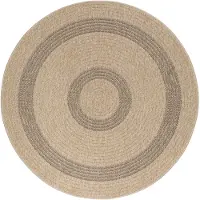 Ayyildiz Teppiche Ayyildiz | Tapis d'extérieur Comilla - 80 cm - Beige-Anthracite - Résistant UV et Imperméable