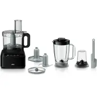 Braun HH Food Processor 800W 2St.Pulse 2.1 LSchüssel 1.2L Mixaufs sw FP3132BK