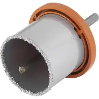 Wolfcraft Scie trépan pour matériaux semi-durs avec embase et foret centreur CT, prof. 55 mm