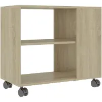 vidaXL Table d'appoint Chêne sonoma 70x35x55 cm Bois d'ingénierie