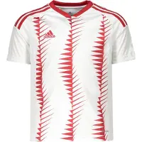 Adidas T-Shirt fonctionnel rouge feu / blanc
