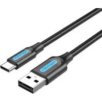 Vention USB 2.0 Type-C COKBH/ USB mâle - USB Type-C mâle/ Jusqu'à 60W/ 480Mbps/ 2m/ Gris