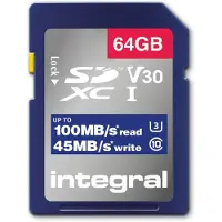 Integral Sdxc 64gb Cl10 V30 45mb -