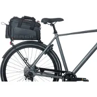 Basil Sacoche porte-bagages Miles XL Pro noir/orange, 31x23x20cm, 9-36ltr