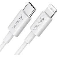 Techly ICOC-APP-8BUC10T USB2.0 Anschlusskabel Typ A - Lightning, weiß 0,5m