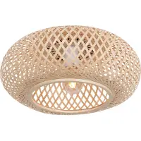 Anne Light & Home Plafonnier en bambou Maze Ø40cm