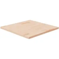 vidaXL Dessus de table carré 60x60x2,5 cm Bois chêne massif non traité