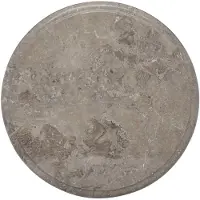 vidaXL Dessus de table Gris Ø40x2,5 cm Marbre