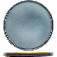 Cosy & Trendy Lot De 4 Assiettes Plates En Porcelaine, Bleu, D27,5 Cm