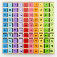 Bigjigs Blocs de chiffres en bois dans une boîte, 100dlg.