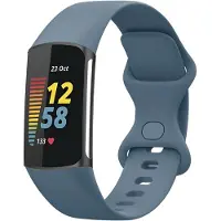 IMoshion Bracelet silicone pour Fitbit Charge 5 / 6 - S - Official Blue