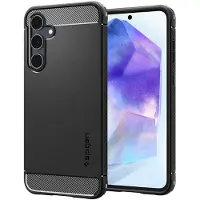 Spigen Coque Rugged Armor pour Samsung Galaxy A55 - Matte Black