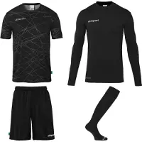 Uhlsport Prediction Bundle Ensemble Maillot de Gardien Enfant - Noir / Blanc