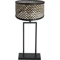 Steinhauer Lampe de table 55cm Stang avec abat-jour en bambou