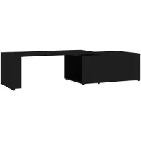 vidaXL Table basse noire 150x50x35 cm Bois composite