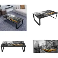 vidaXL Table basse avec plateau en verre Rectangulaire - Table basse - Tables basses - Table à café