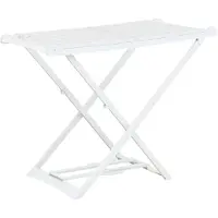 vidaXL Séchoir à linge pliable blanc plastique