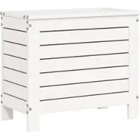 vidaXL Tabouret de jardin Blanc 62x31,5x52 cm Pin massif