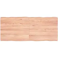 vidaXL Dessus de table bois massif traité bordure assortie