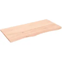 vidaXL Étagère murale 100x50x2 cm bois de chêne massif non traité