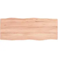 vidaXL Dessus de table bois massif traité bordure assortie