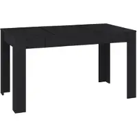 vidaXL Esstisch Schwarz 140x74,5x74,5x76 cm Holzwerkstoff