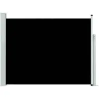 vidaXL Auvent latéral rétractable de patio 140x500 cm Noir