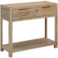vidaXL Table console 82x33x73 cm Bois d'acacia massif