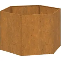 vidaXL Jardinière Rouillé 60x60x45 cm Acier corten