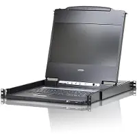Aten CL6700MW UK Single Rail 17,3"-LCD Konsole (USB, HDMI / DVI / VGA) UK-Layout