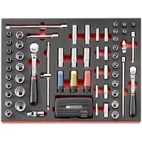 Facom Mousse mod. Clé à douille, 56pcs