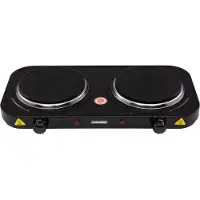 Mesko Plaque de cuisson Mesko Home MS 6509, noire, à poser, 2 zones de cuisson